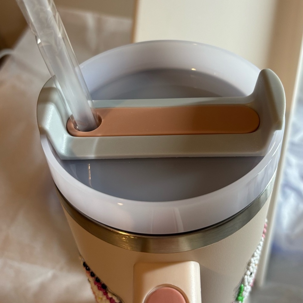 40oz Tumbler with Diamond Art Stickers Bling Cup Cute Aesthetic Drinkware - Picture 5 of 5